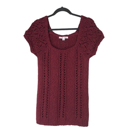 Vintage Old Navy Crochet Knit Sweater, Tunic, Swim Cover sz L - Picture 1 of 6